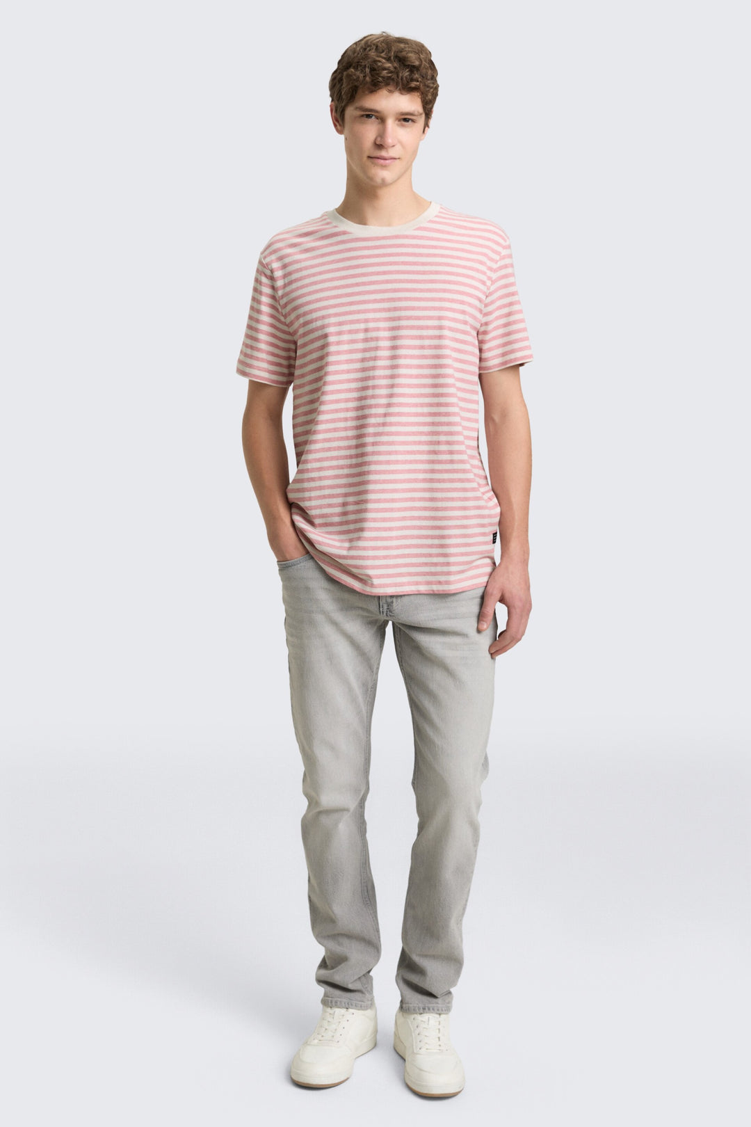 Minimalist striped T-shirt