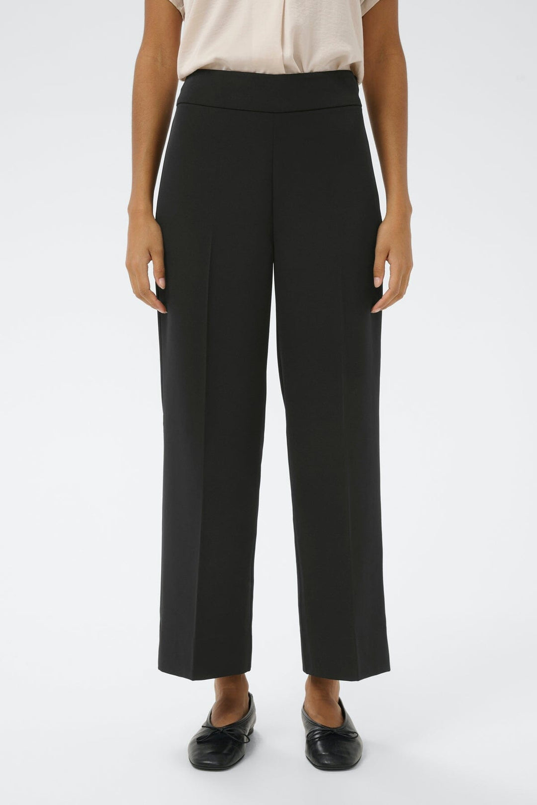 Pantalon droit taille haute Zhen