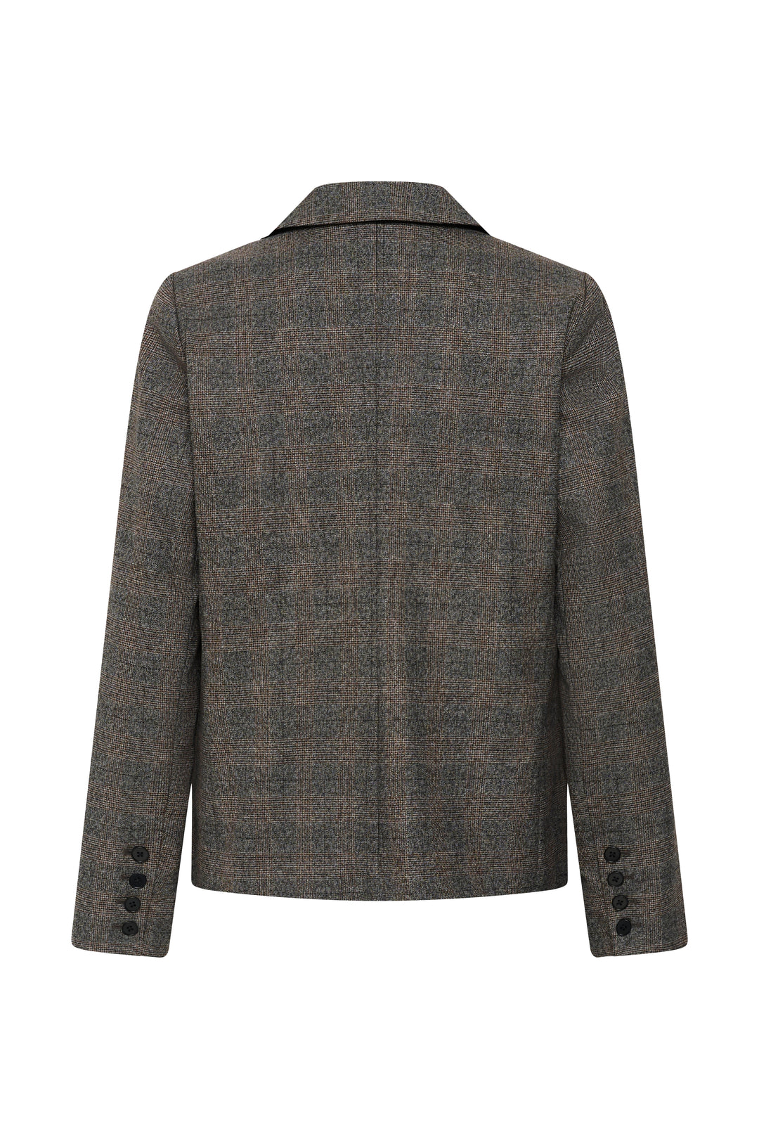 Clarissa fitted plaid blazer 