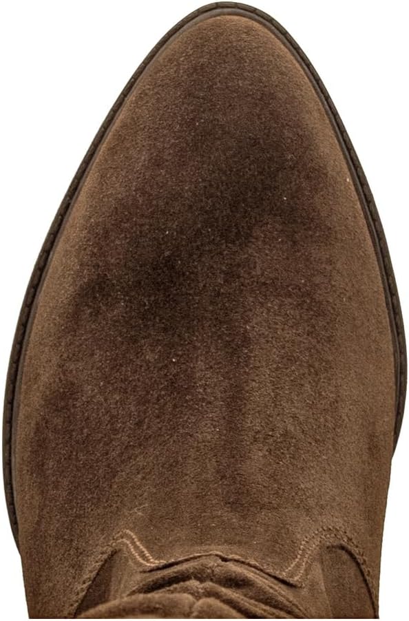 Botte mi-longue en suède