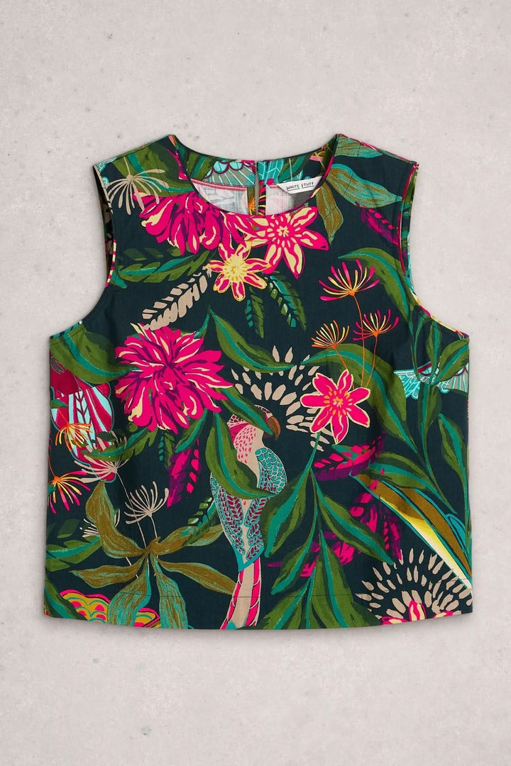 Matilda Flowy Camisole with Tropical Print