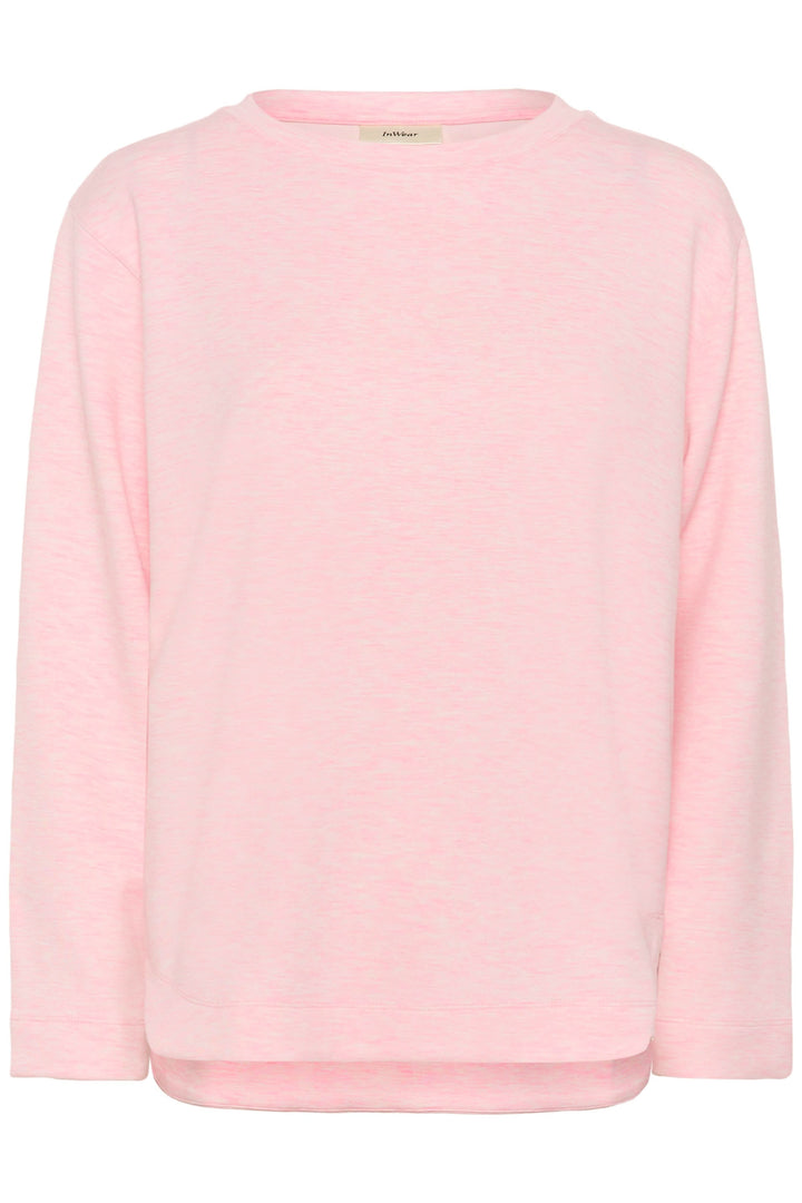 Chandail molletonné Gincent rose clair avec manches longues pour un style décontracté et moderne.
