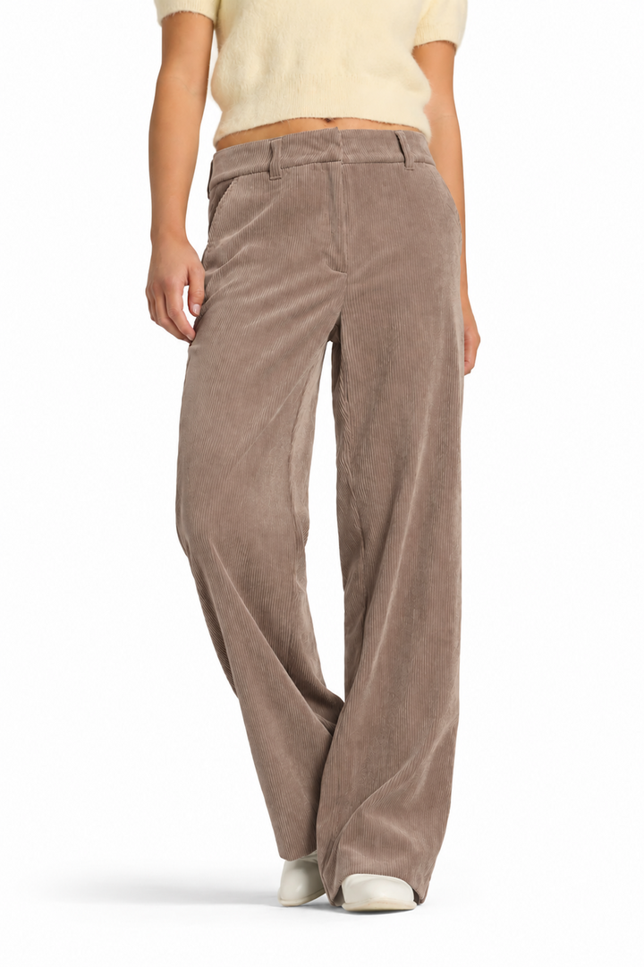 AMELIE Wide-Leg Corduroy Pants 