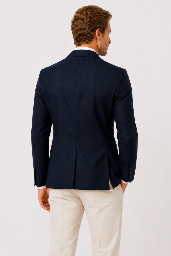 Veston texturé extensible