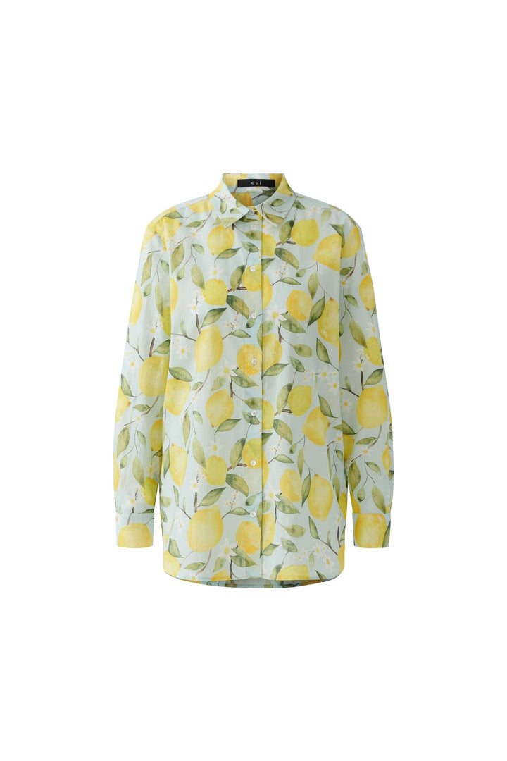 Flowy shirt with lemon print