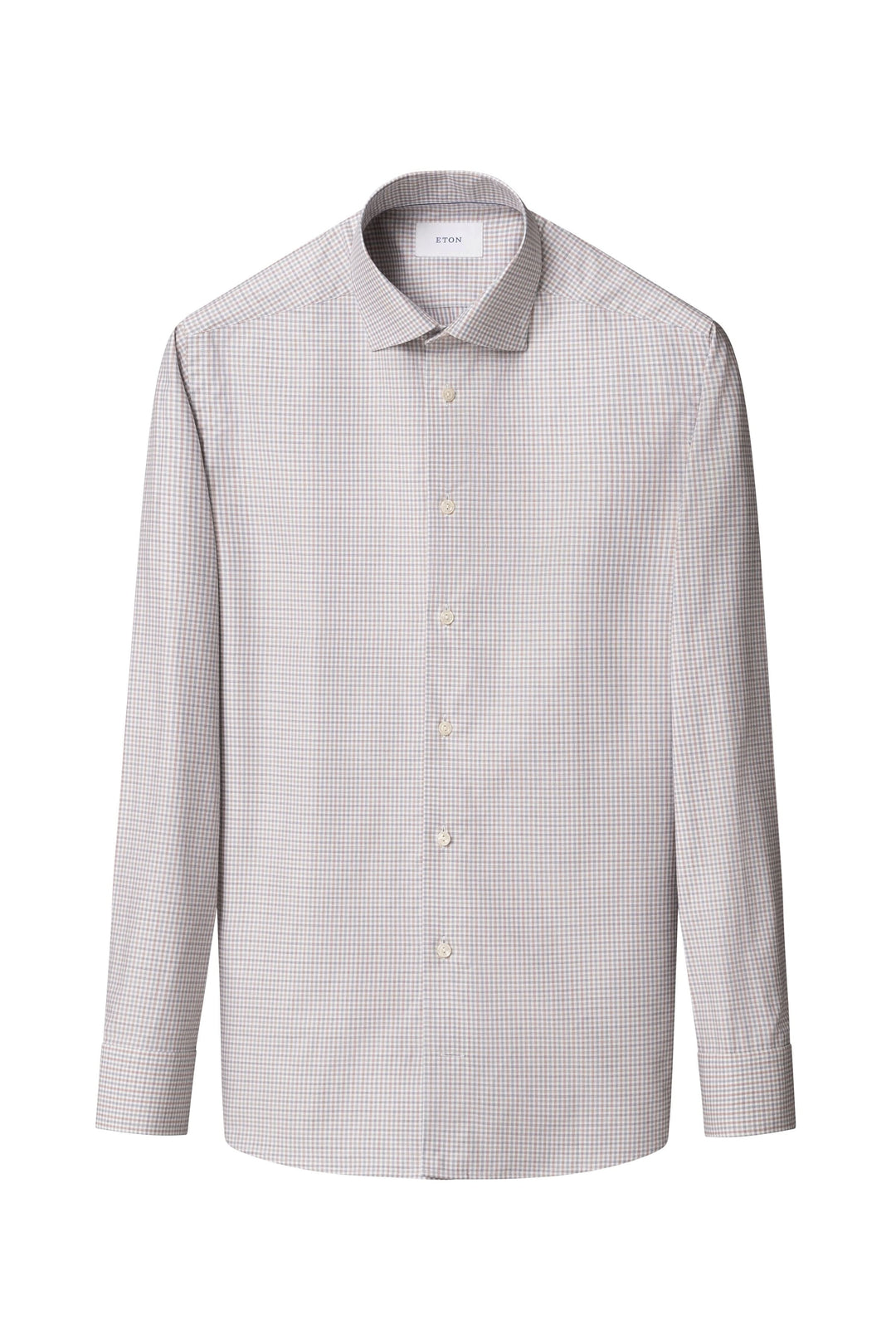 Chemise motif micro-carreaux élégante pour un style raffiné, idéale pour le bureau et les sorties chics. Coupe ajustée confortable.
