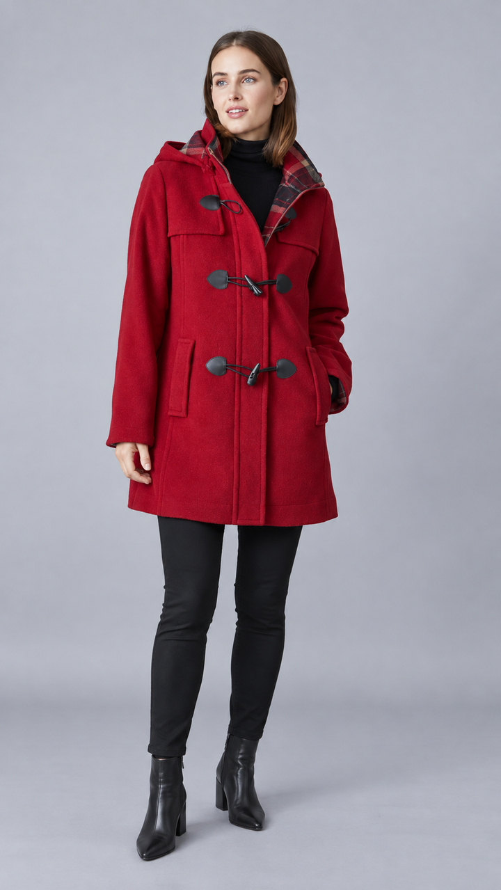 Manteau duffle à capuchon