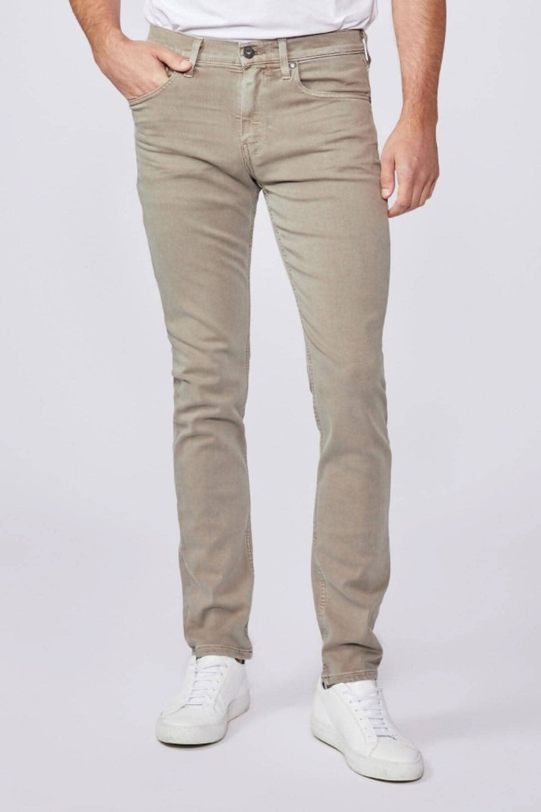Jean Lennox Vintage Beige, coupe slim ajustée, look inspiré vintage, denim confortable et extensible.