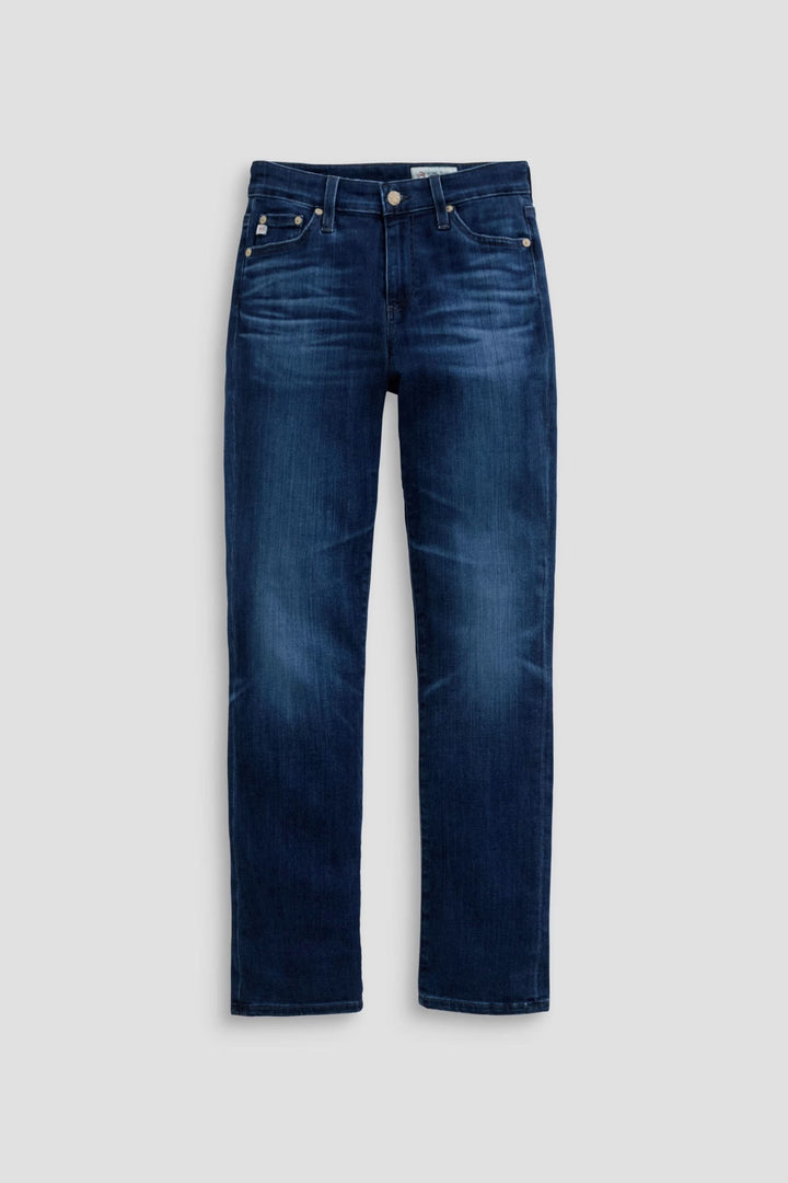 Jean ajusté à taille mi-haute pour un look décontracté-chic, fabriqué en denim extensible offrant confort et maintien idéal.