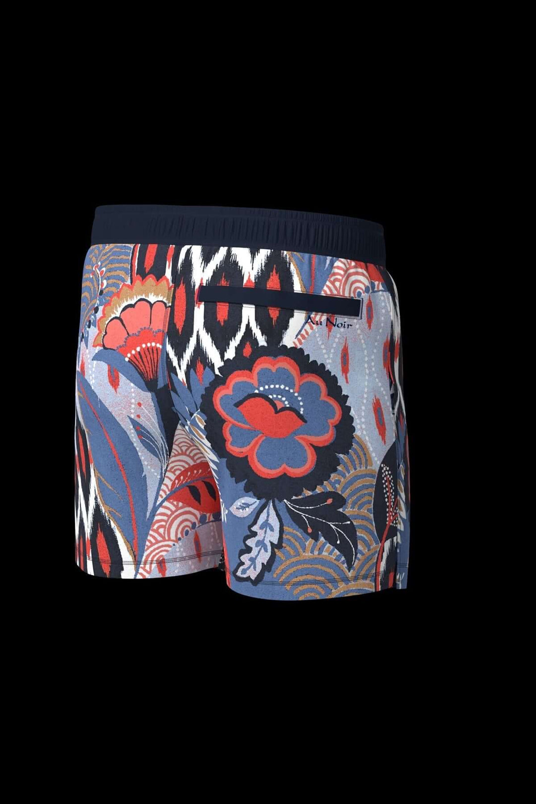 Maillot de bain Lemberg avec motif tropical coloré et taille élastique, parfait pour l&