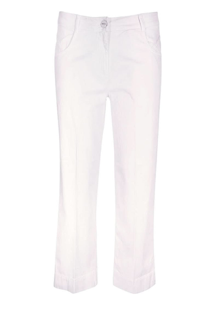 Straight-leg ankle-length pants