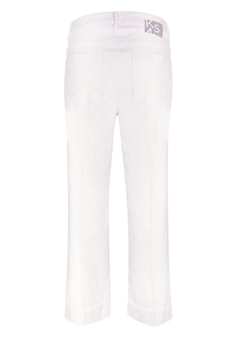 Straight-leg ankle-length pants
