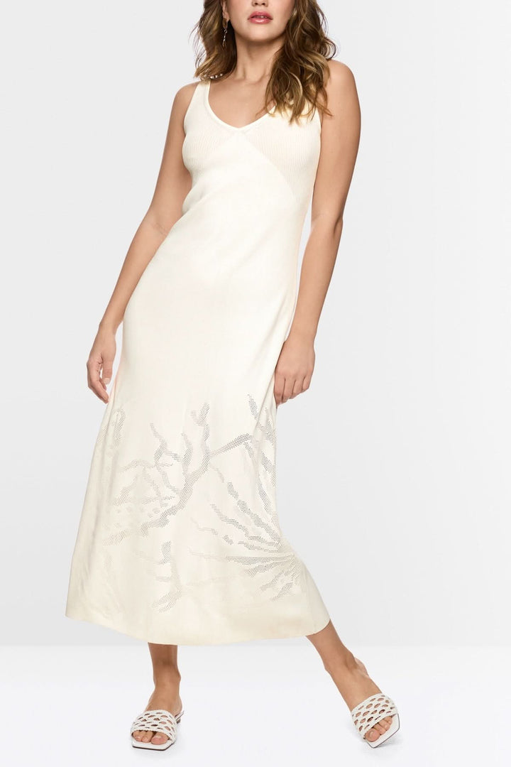 Flowy midi dress with a V-neck