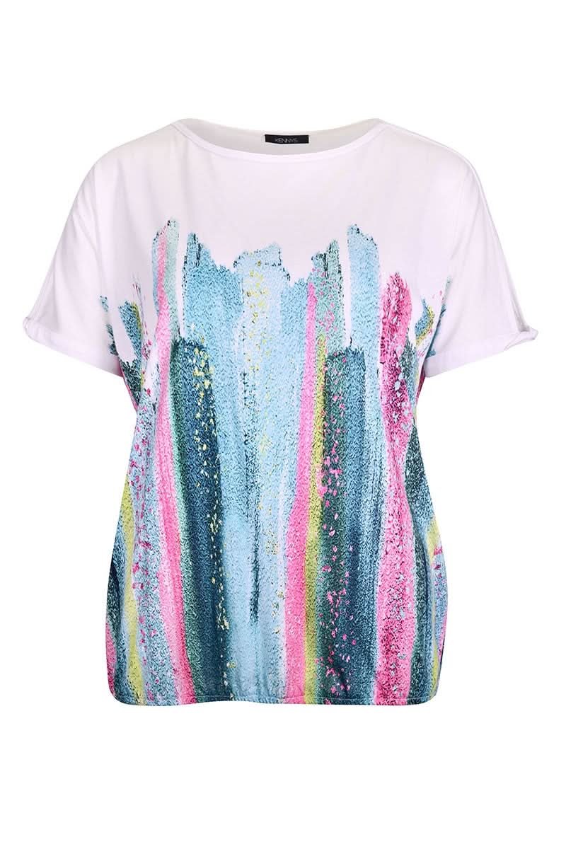 T-shirt with a paint-splatter print