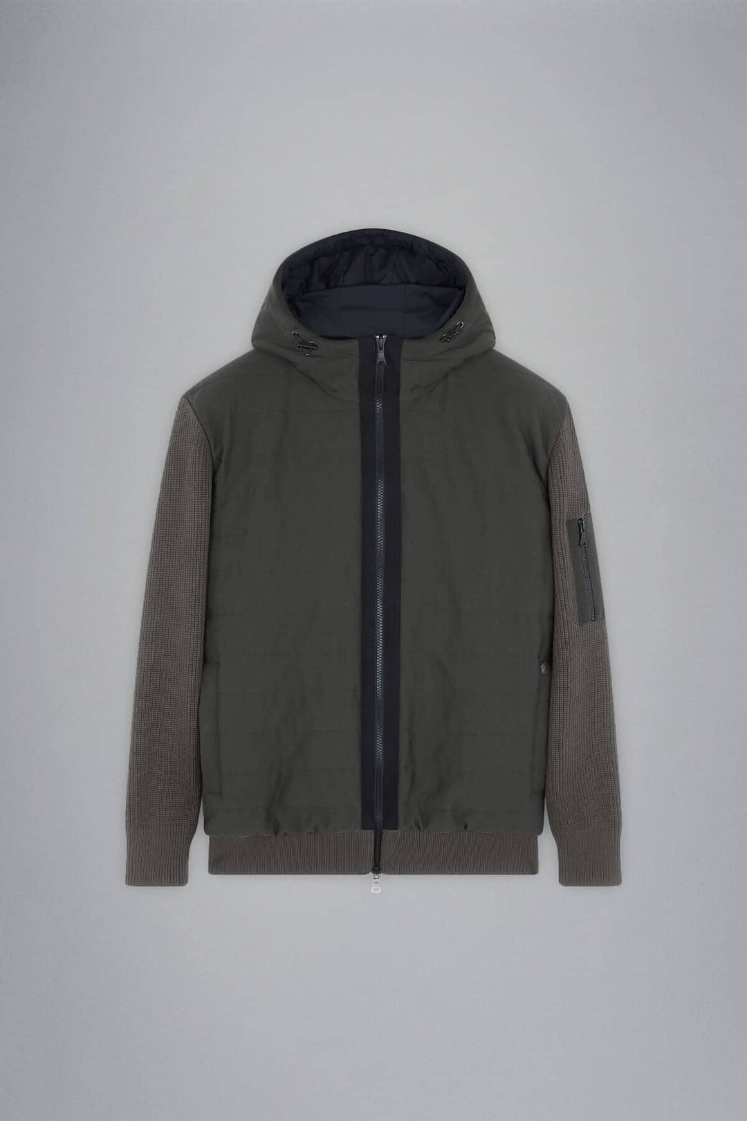 Veste imperméable à capuchon hybride Paul &amp; Shark, matelassée à l&