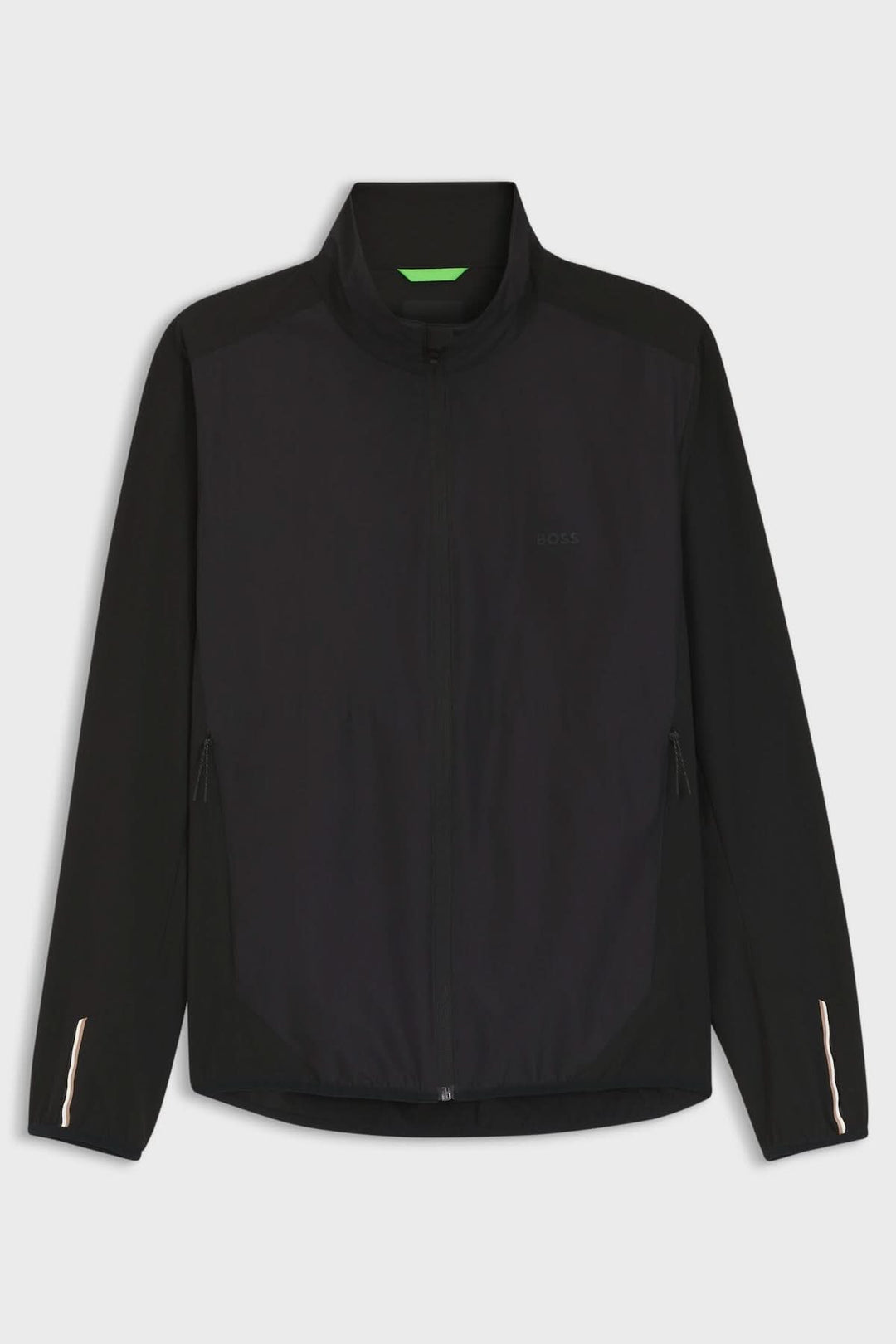 Veste légère zippée à col montant, design moderne et fonctionnel, idéale pour la mi-saison. Confort et praticité au quotidien.