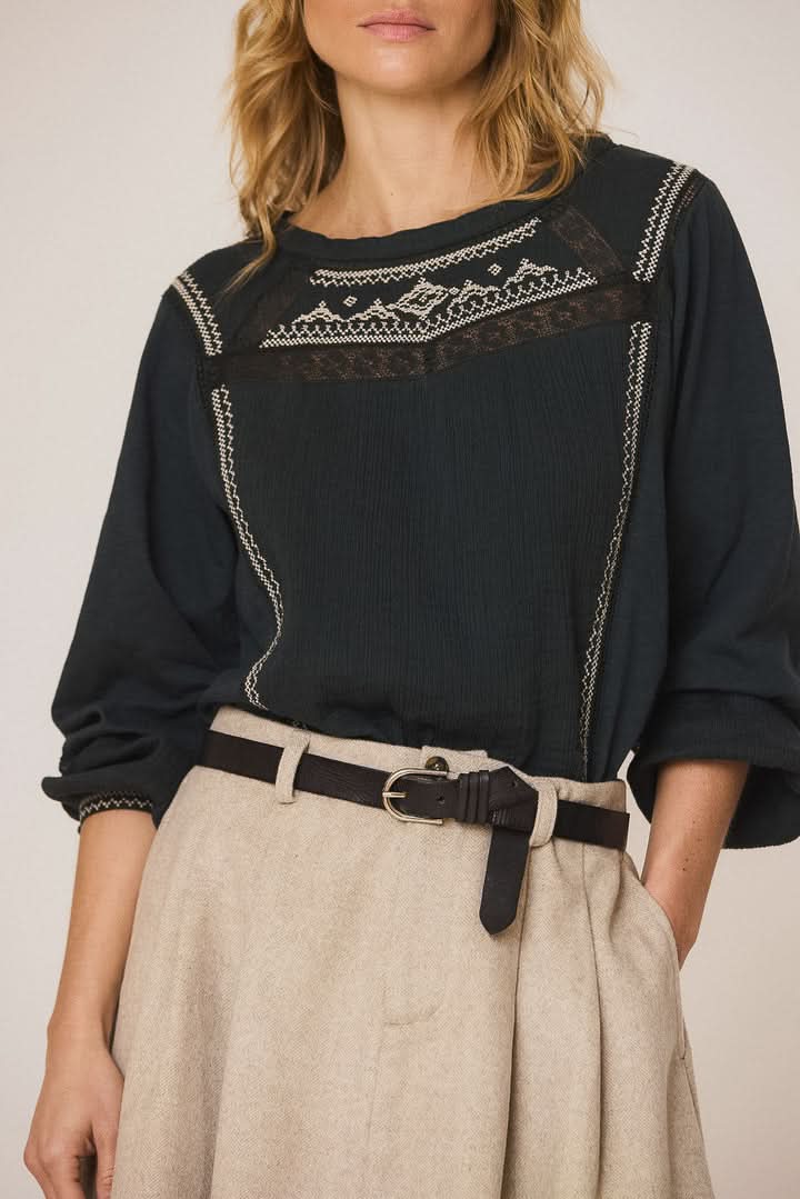Ceinture classique en cuir