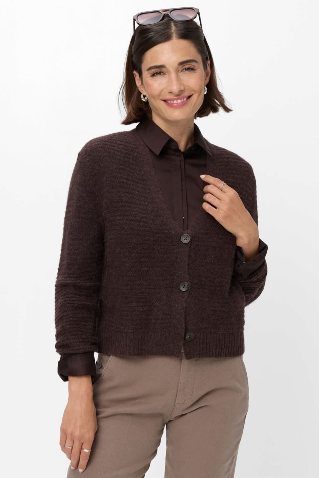 Cardigan Alicia en laine et alpaga pour femme Brax