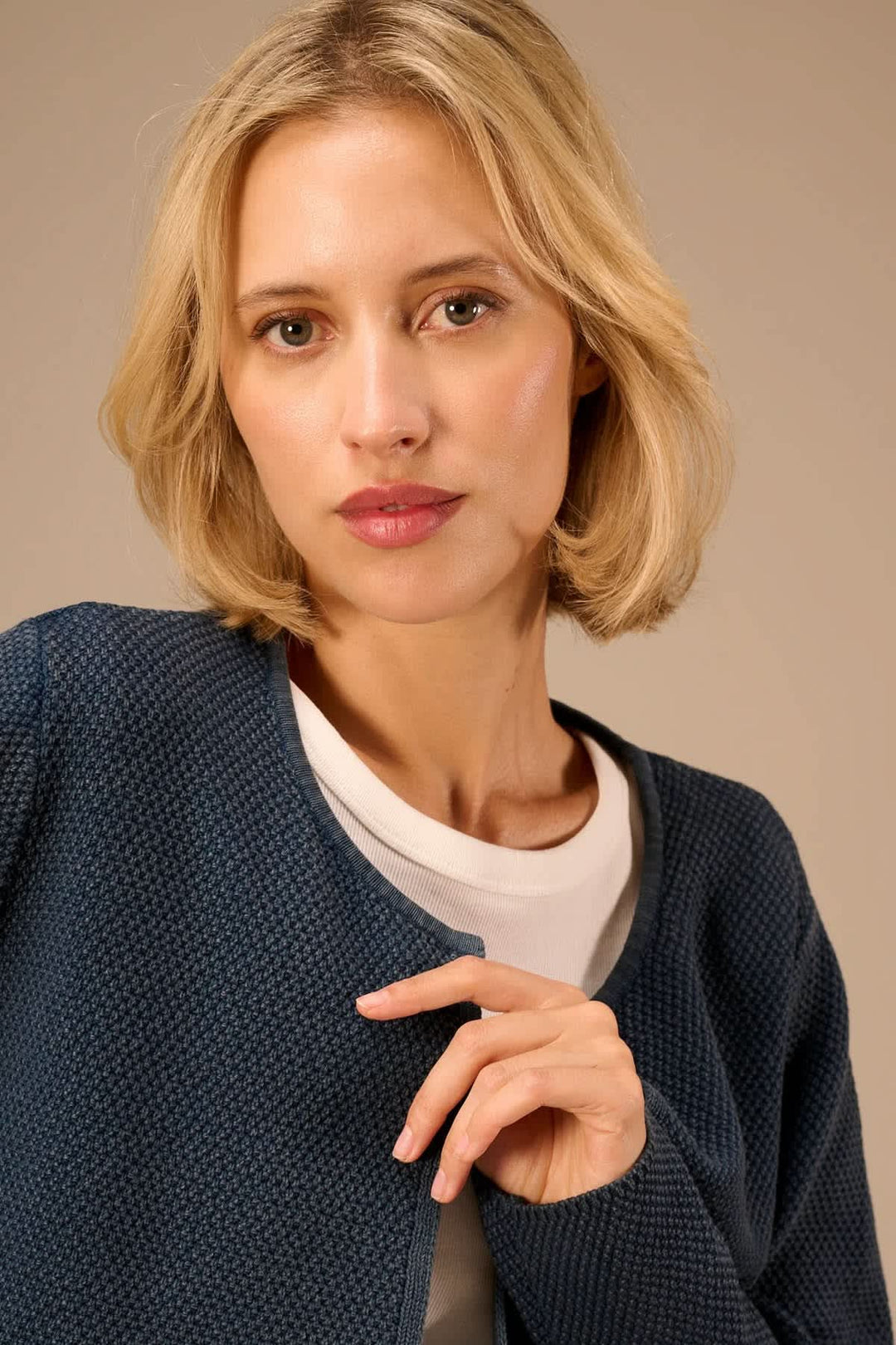 Cardigan en tricot texturé pour femme Nile