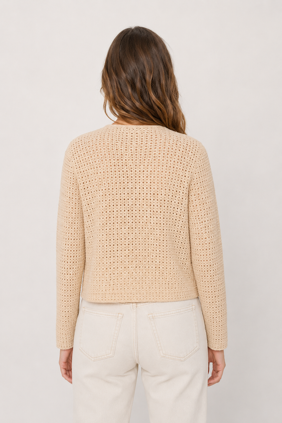 Brendal Openwork Knit Cardigan