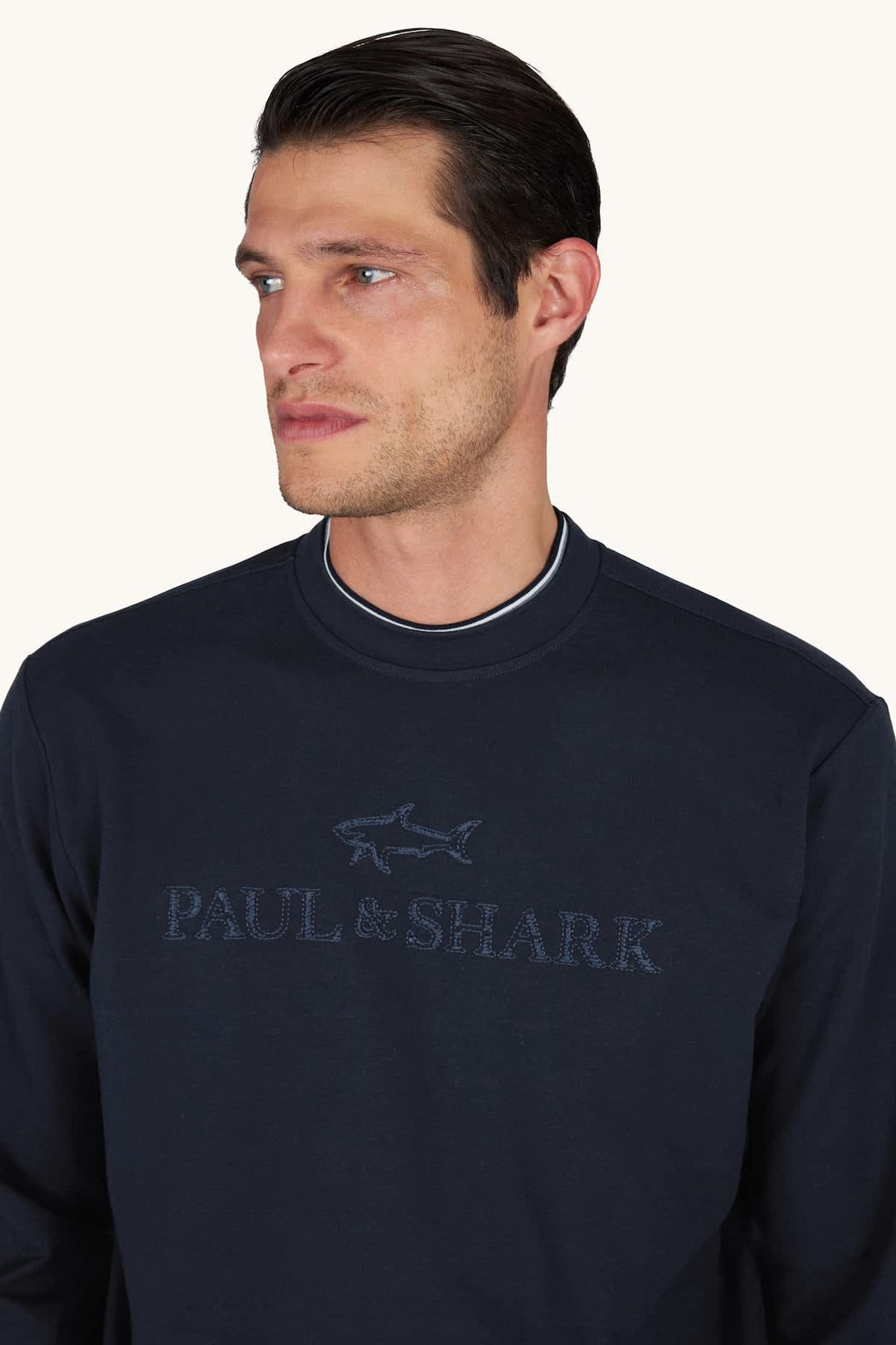 Side view of the Paul and Shark men&