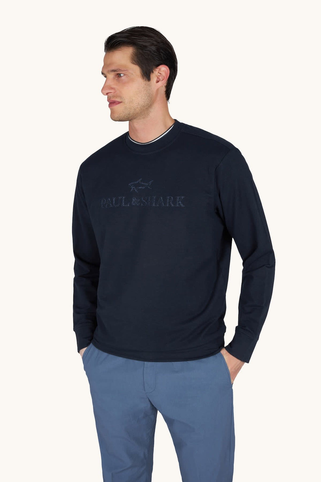 Front view of the Paul and Shark men&