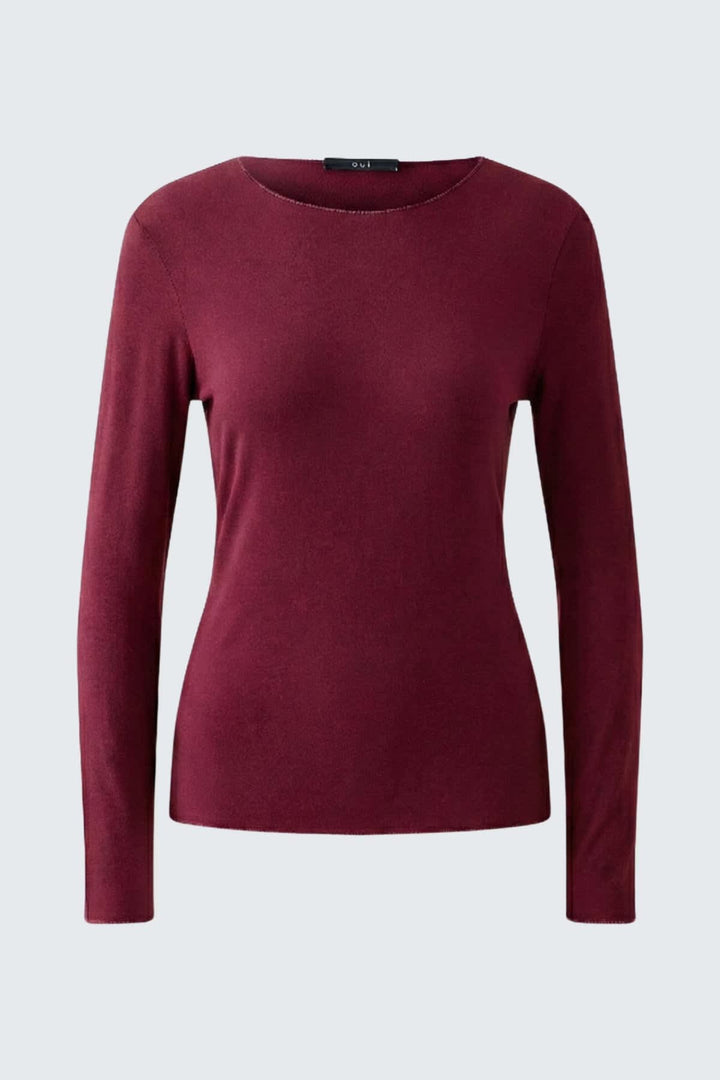 Chandail à manches longues en modal pour femme Oui