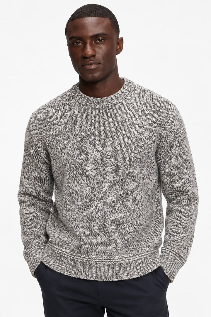 Chandail en tricot chiné pour homme Hugo Boss