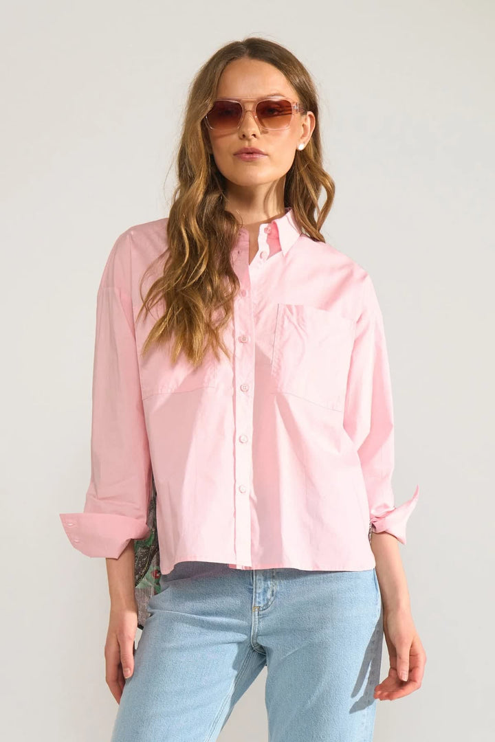 Chemise avec imprimé floral au dos pour femme Numph