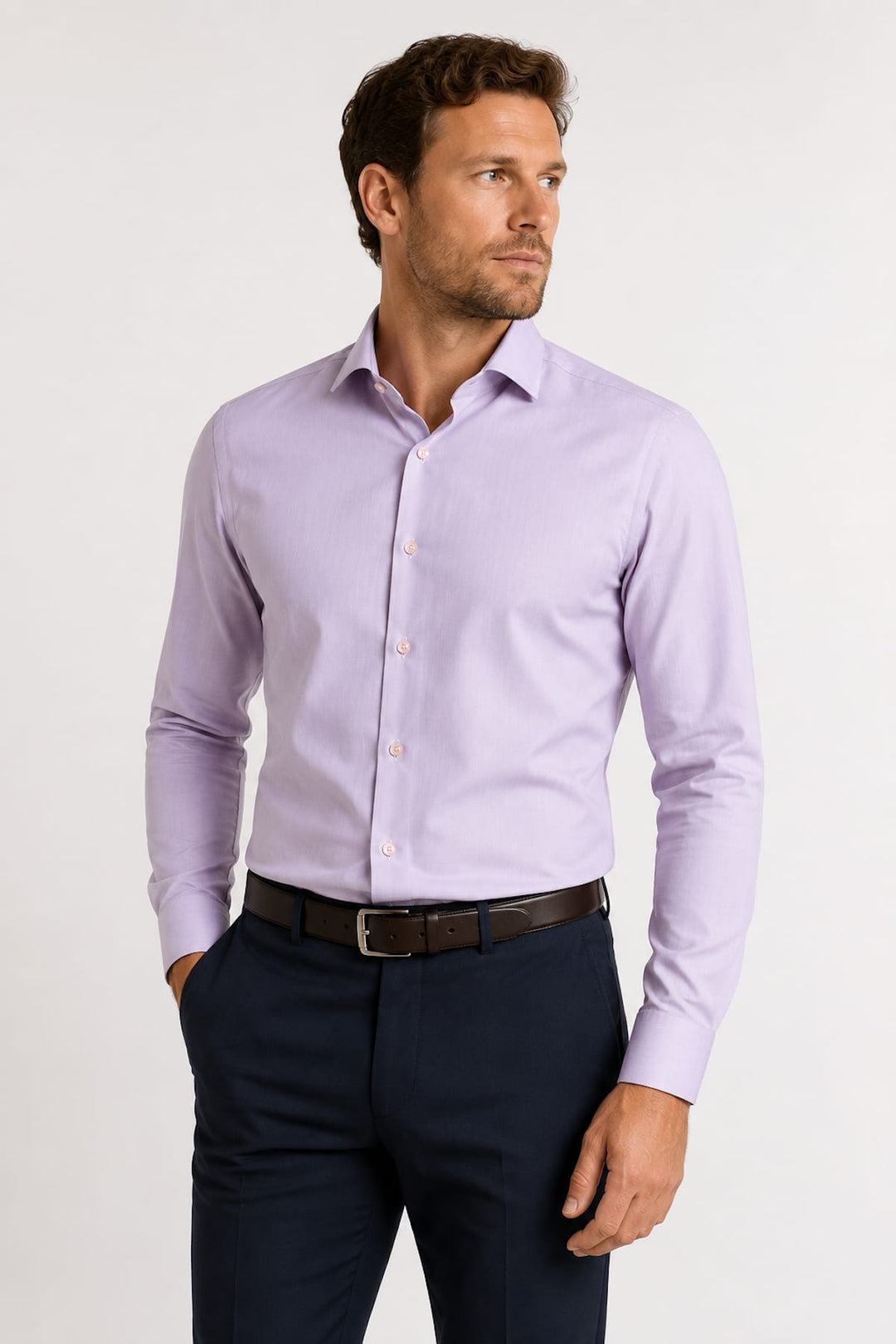 Front view of a white Eton men&