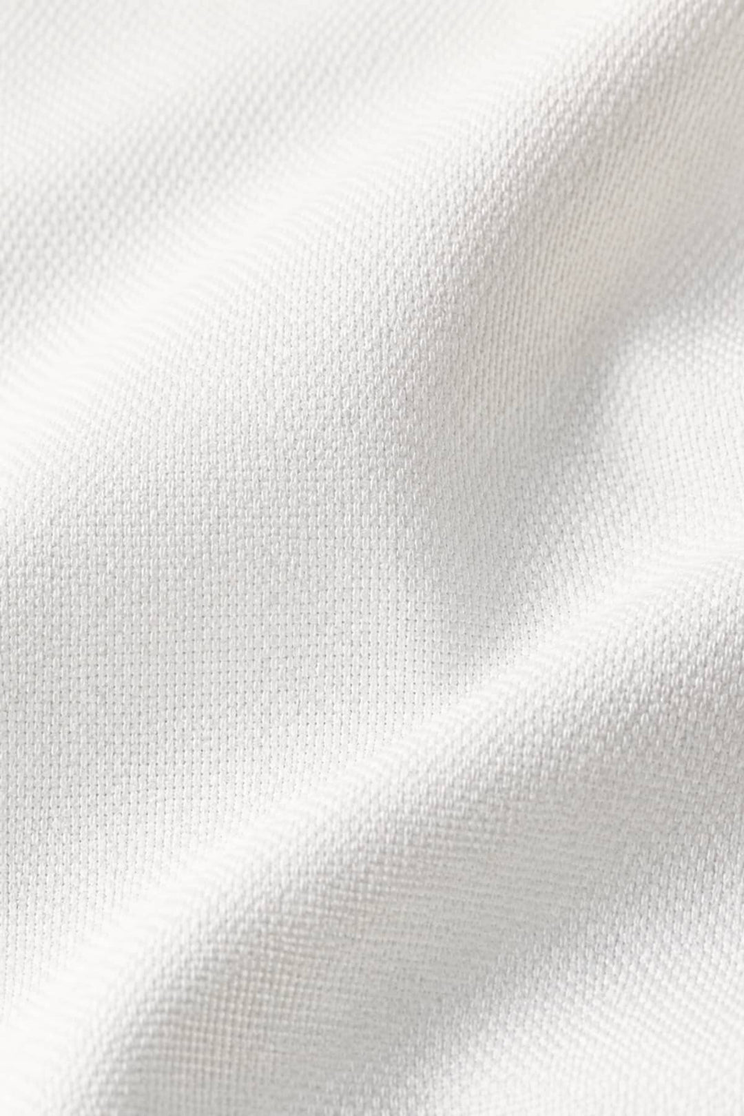 Front view of white textured Eton shirt for men - Valérie Simon