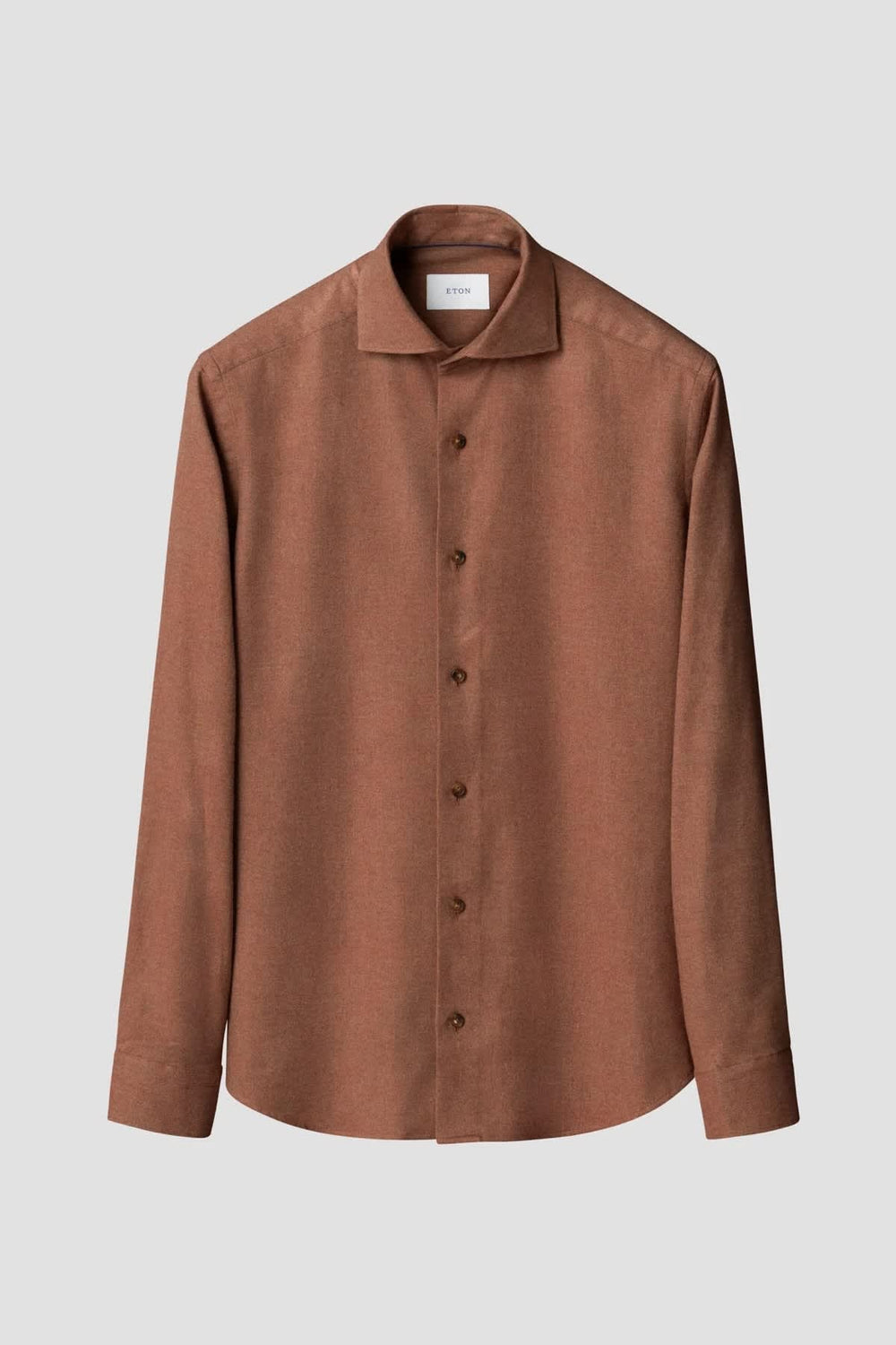 Chemise en flanelle à col italien pour homme Eton