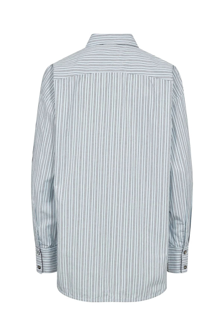Chemise rayée avec broderies pour femme Numph