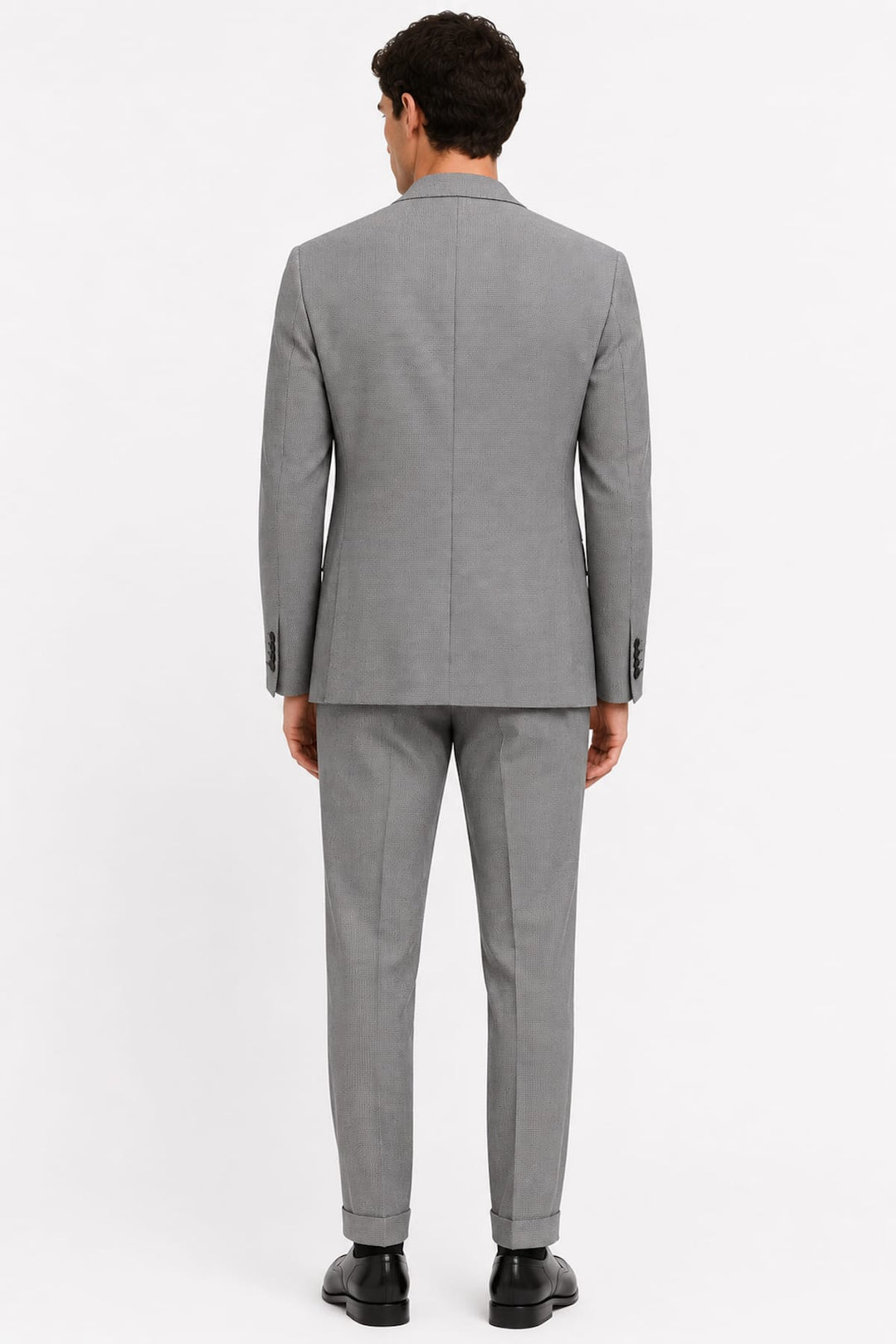 Full-length side view of the textured Lief Horsens men&