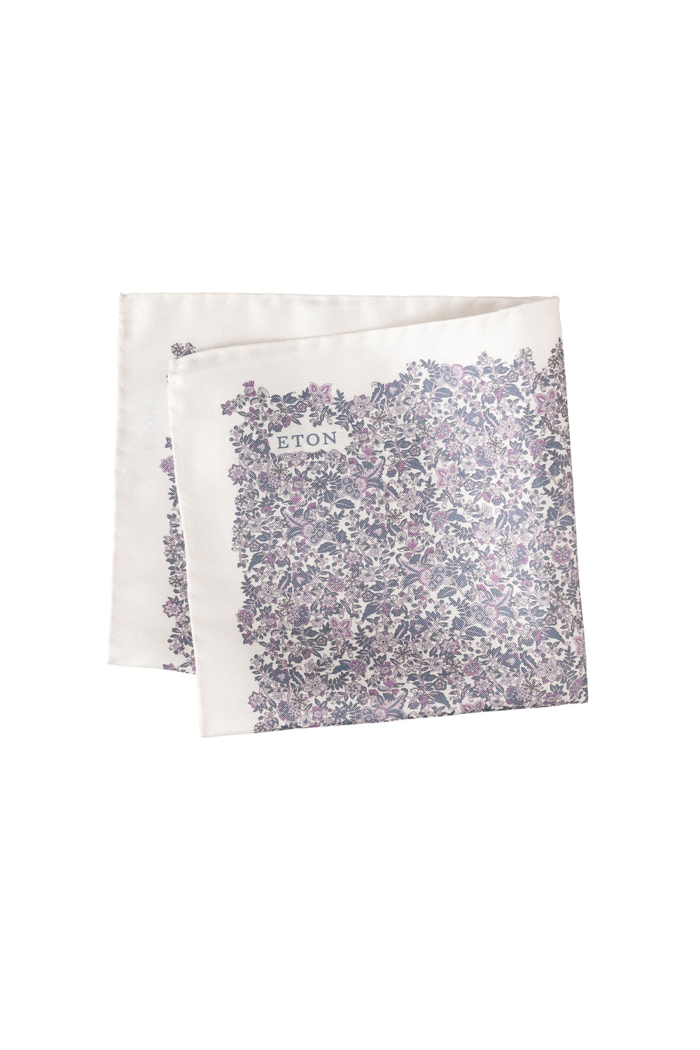 Vue de détail foulard floral en soie Eton pour homme coloré - Valérie Simon