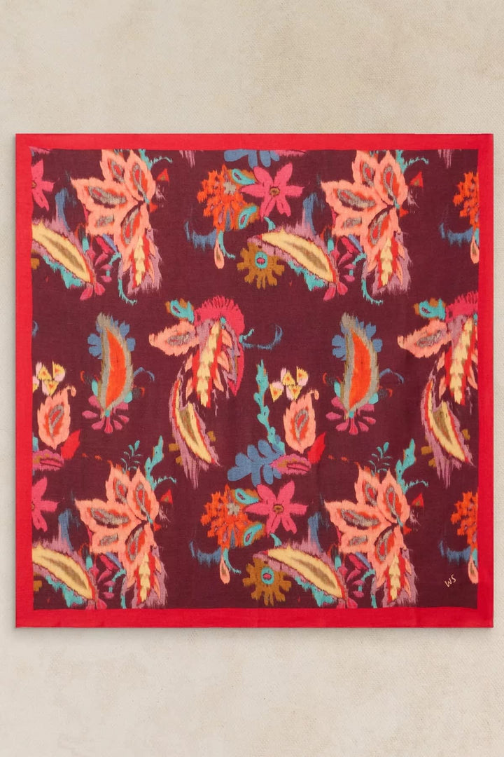 Foulard Molly à imprimé floral abstrait pour femme White Stuff