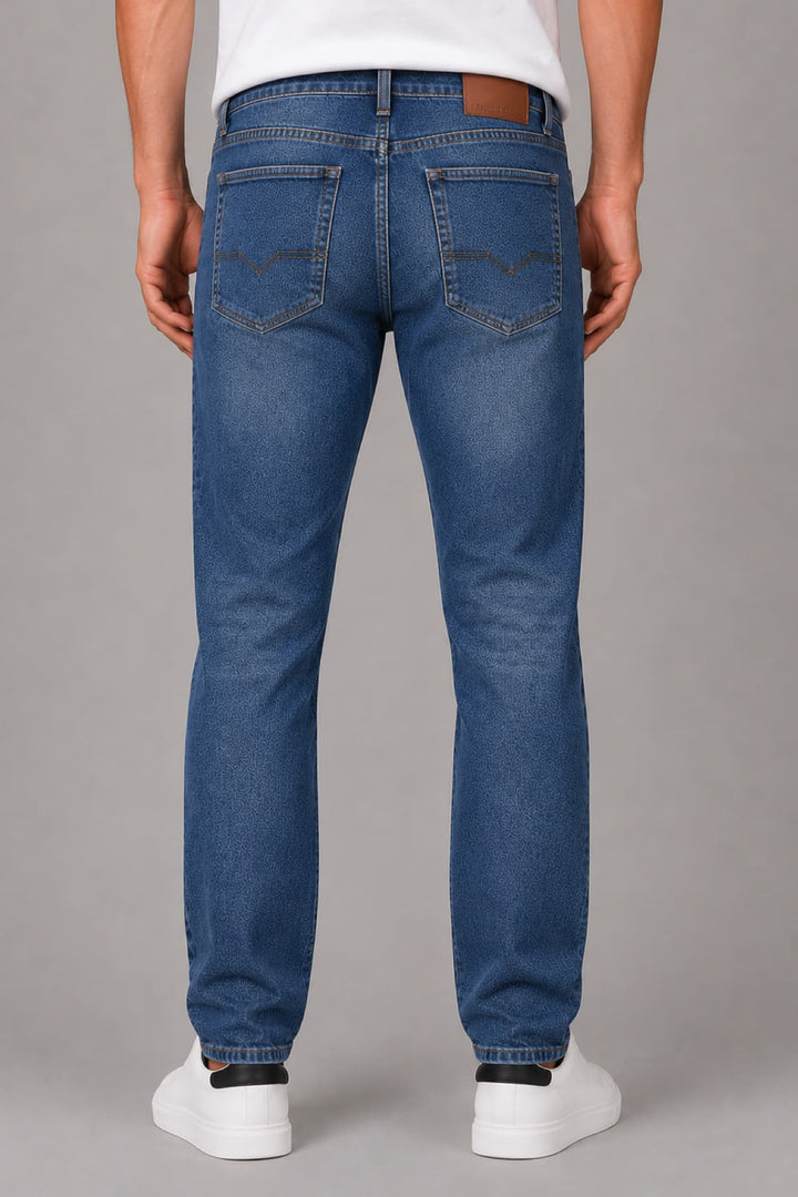 Vue arrière jean denim coupe ajustée Black Bull pour homme noir - Valérie Simon