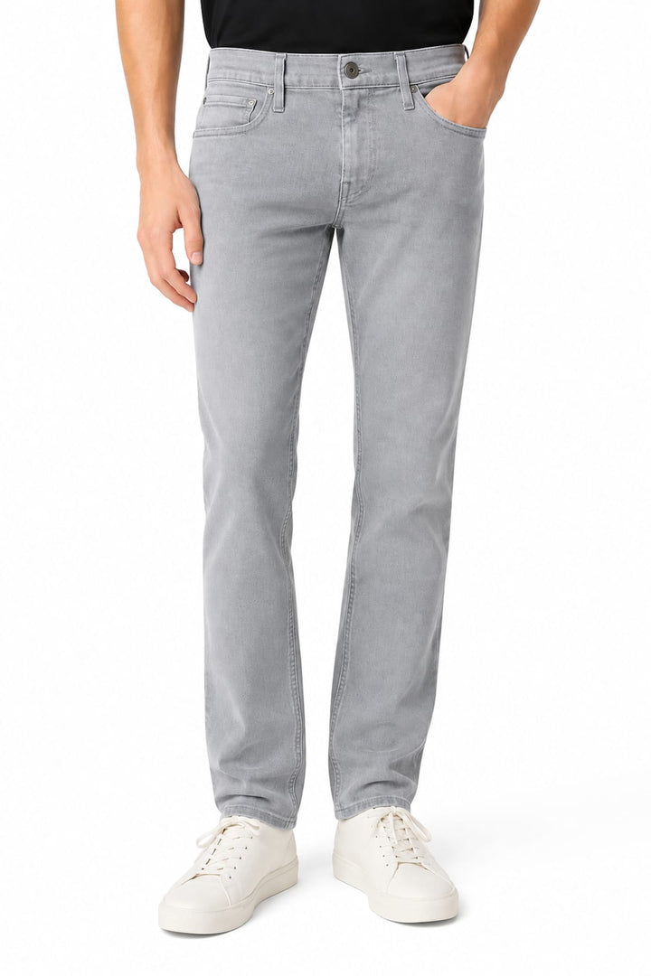 Front view of Paige straight-leg jeans for men colour denim - Valérie Simon