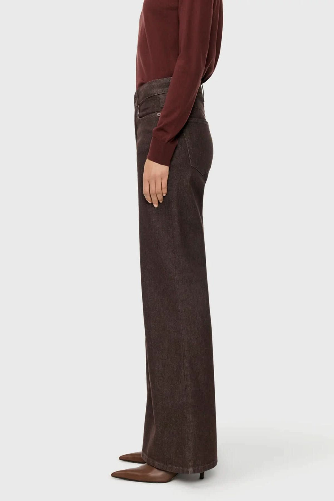 Jean Wide Flare vue de face pour femme Mac Jeans