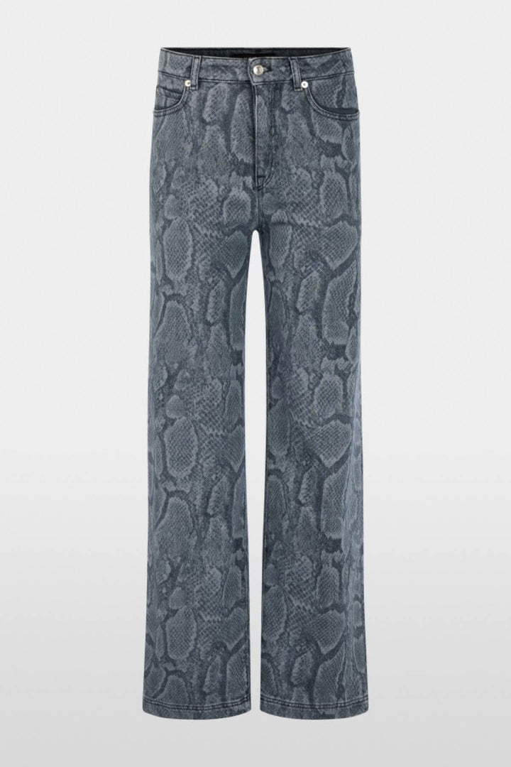 Vue arrière jean Marc Cain pour femme noir avec coutures apparentes - Valérie Simon