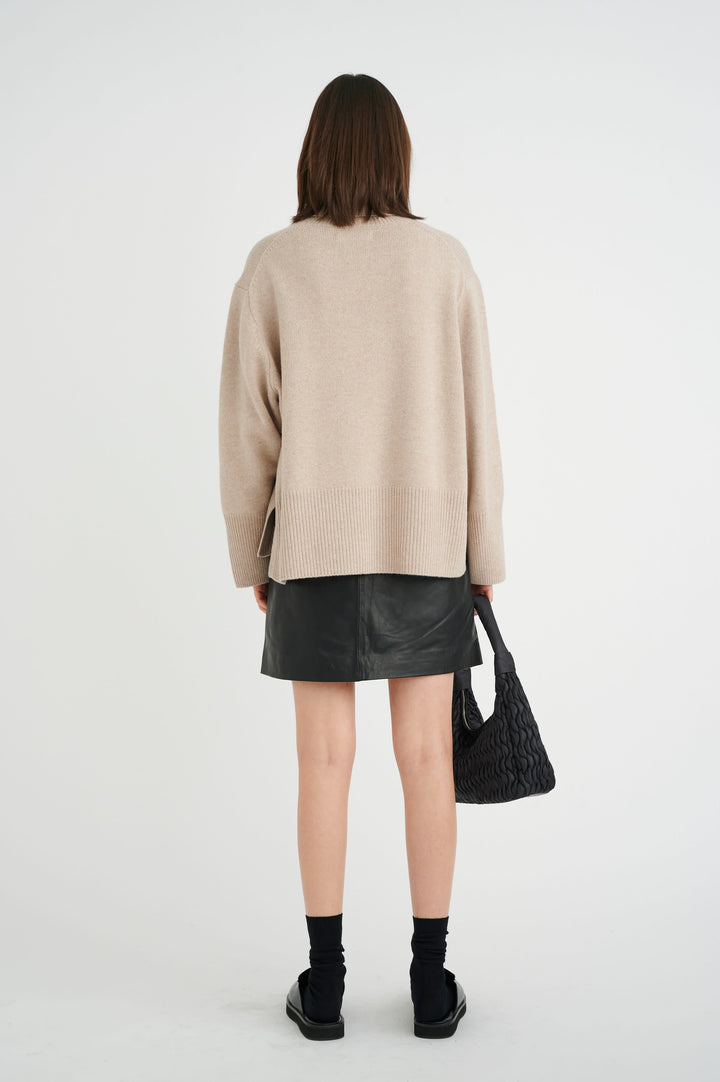 Jupe courte en cuir Wook pour femme Inwear