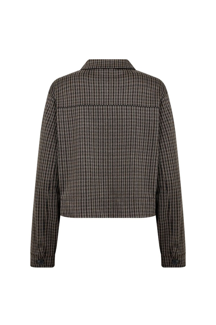 Hekla short plaid blazer with patch pockets 