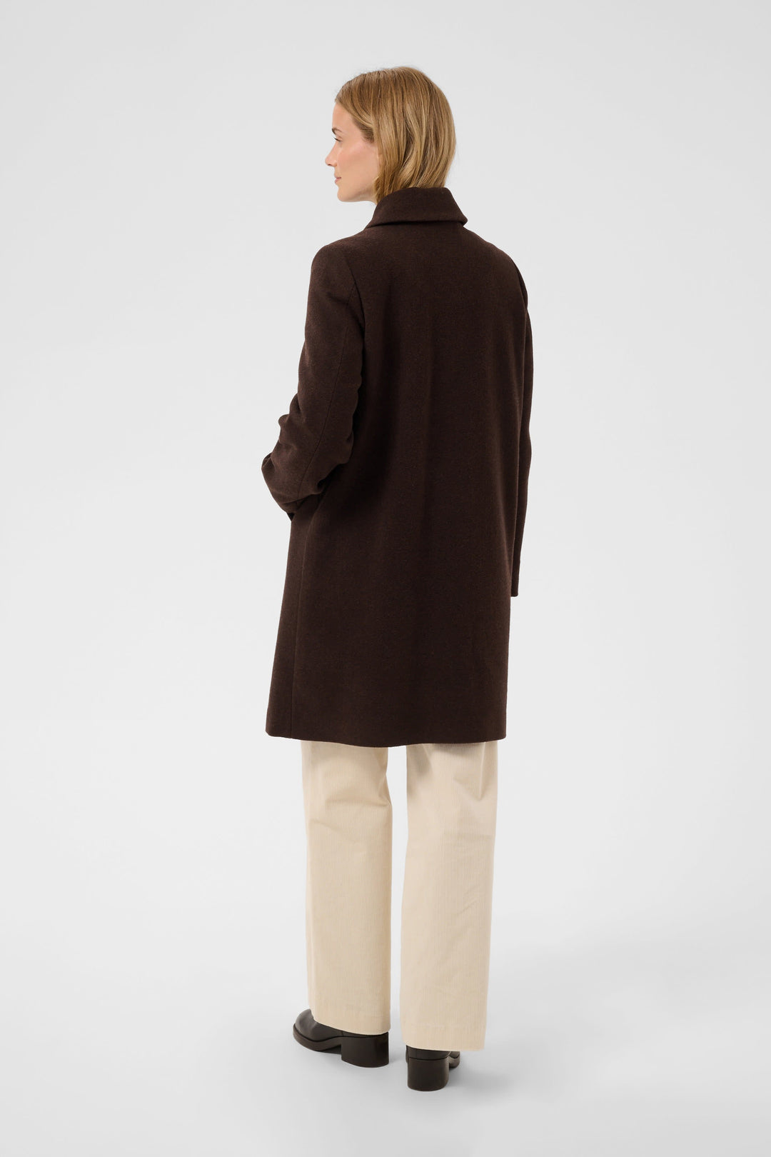 Kamillas long wool-blend coat for women by Part Two