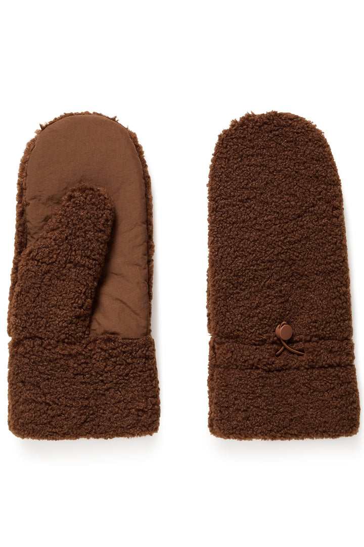 Part Two Saisa sherpa mittens for women
