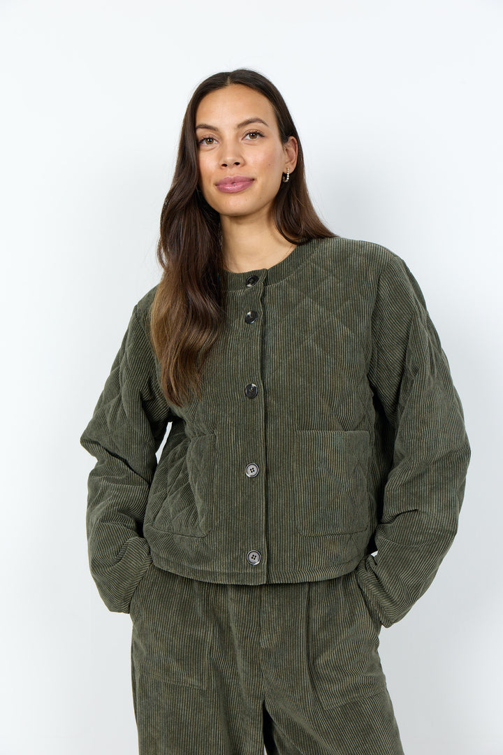 Bindi short corduroy coat 