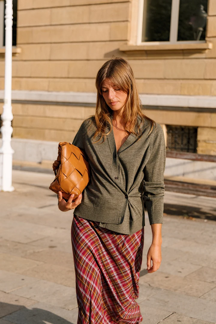 Cardigan à effet croisé