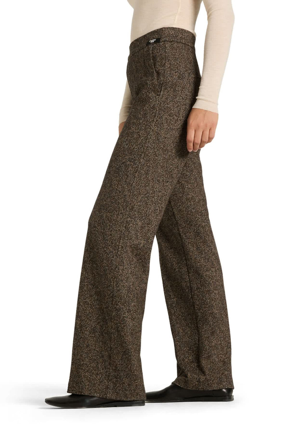 Cambio women's textured fabric wide-leg dress pants