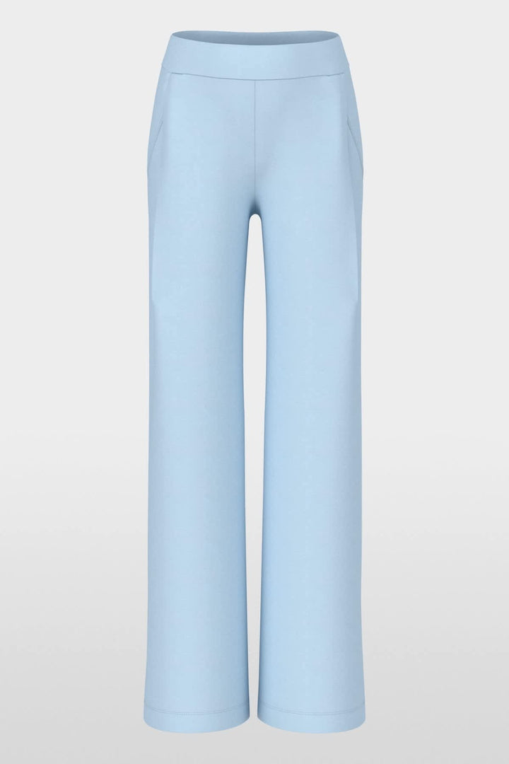 Vue latérale pantalon de jogging Wedi Marc Cain pour femme gris avec détails couture - Valérie Simon