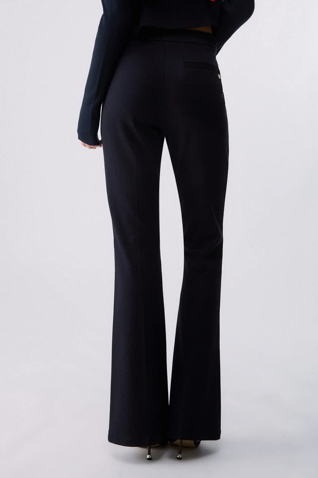 Pantalon habillé à jambe évasée pour femme liujo