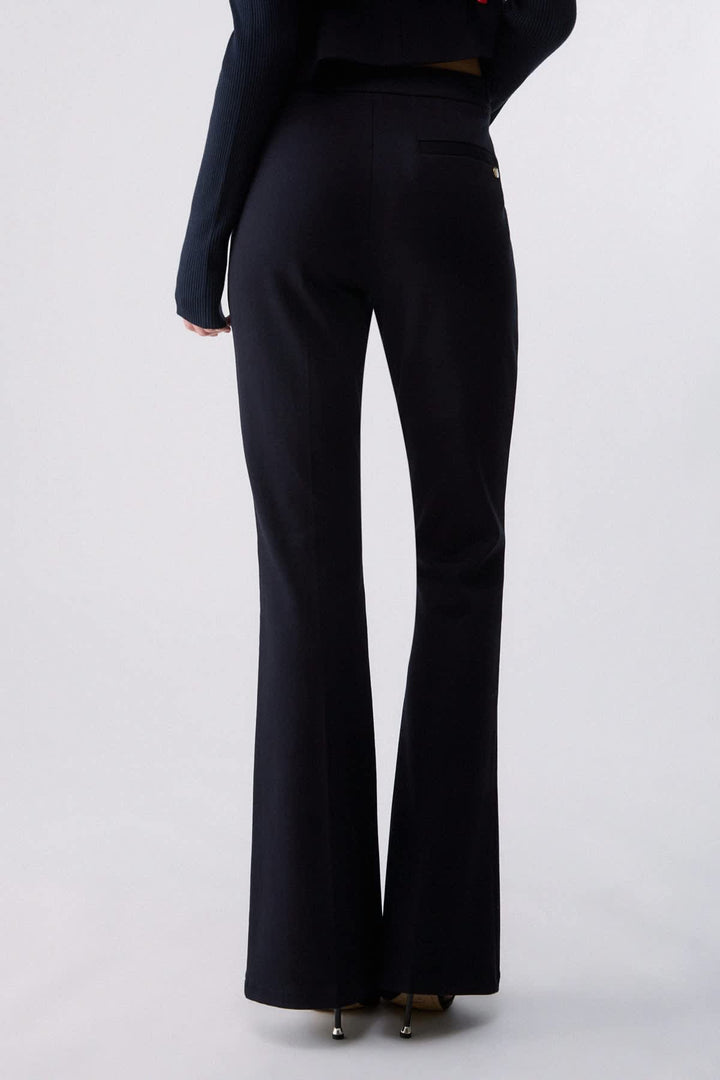 Pantalon habillé à jambe évasée pour femme liujo